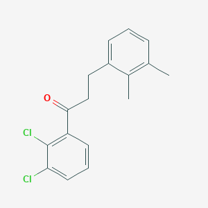 B1360584 2',3'-Dichloro-3-(2,3-dimethylphenyl)propiophenone CAS No. 898793-23-2