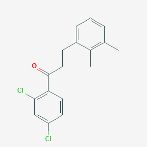 B1360585 2',4'-Dichloro-3-(2,3-dimethylphenyl)propiophenone CAS No. 898793-25-4