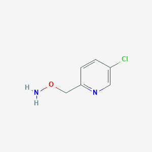 molecular formula C6H7ClN2O B13605908 O-[(5-Chloro-2-pyridyl)methyl]hydroxylamine 