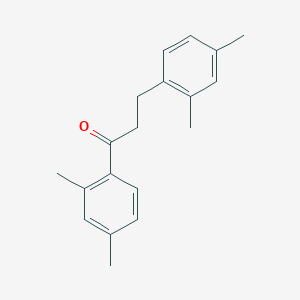 molecular formula C19H22O B1360594 2',4'-Dimethyl-3-(2,4-dimethylphenyl)propiophenone CAS No. 898794-05-3