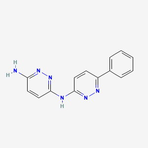 molecular formula C14H12N6 B13606020 N3-(6-phenylpyridazin-3-yl)pyridazine-3,6-diamine 