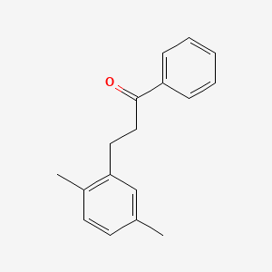 molecular formula C17H18O B1360605 3-(2,5-Dimethylphenyl)propiophenone CAS No. 898794-72-4