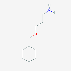 molecular formula C10H21NO B13606063 3-(Cyclohexylmethoxy)propan-1-amine 