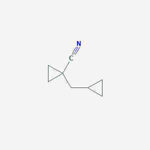 molecular formula C8H11N B13606065 1-(Cyclopropylmethyl)cyclopropane-1-carbonitrile 