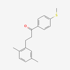 3-(2,5-Dimethylphenyl)-4'-thiomethylpropiophenone