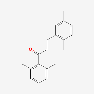 molecular formula C19H22O B1360611 2',6'-Dimethyl-3-(2,5-dimethylphenyl)propiophenone CAS No. 898753-57-6
