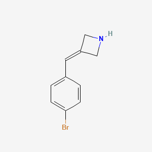 molecular formula C10H10BrN B13606126 3-(4-Bromobenzylidene)azetidine 