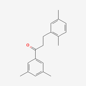 molecular formula C19H22O B1360613 3',5'-Dimethyl-3-(2,5-dimethylphenyl)propiophenone CAS No. 898753-63-4