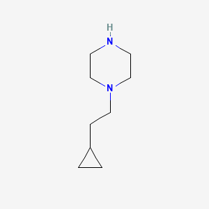molecular formula C9H18N2 B13606136 1-(2-Cyclopropylethyl)piperazine CAS No. 744200-42-8