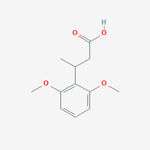 molecular formula C12H16O4 B13606193 3-(2,6-Dimethoxyphenyl)butanoic acid 