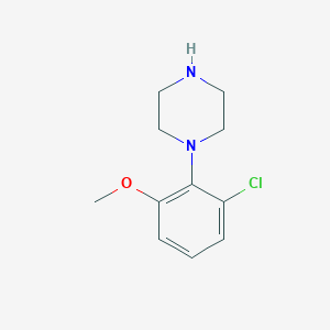 molecular formula C11H15ClN2O B13606214 1-(2-Chloro-6-methoxyphenyl)piperazine 