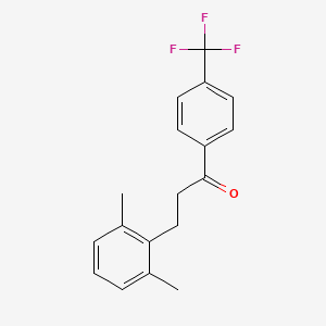 3-(2,6-Dimethylphenyl)-1-[4-(trifluoromethyl)phenyl]propan-1-one