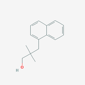 molecular formula C15H18O B13606294 2,2-Dimethyl-3-(naphthalen-1-yl)propan-1-ol 