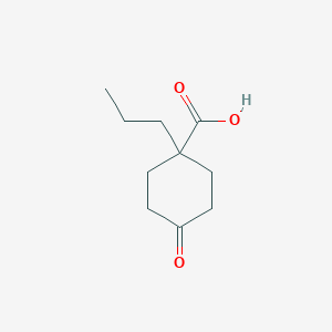 molecular formula C10H16O3 B13606313 4-Oxo-1-propyl-cyclohexanecarboxylic acid CAS No. 897660-84-3