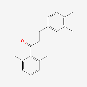 B1360632 2',6'-Dimethyl-3-(3,4-dimethylphenyl)propiophenone CAS No. 898779-41-4
