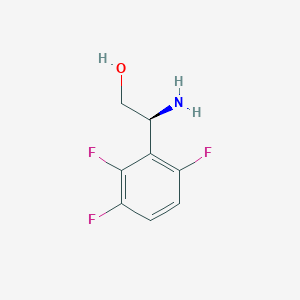 molecular formula C8H8F3NO B13606324 (S)-2-Amino-2-(2,3,6-trifluorophenyl)ethan-1-OL 