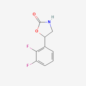 molecular formula C9H7F2NO2 B13606331 5-(2,3-Difluorophenyl)oxazolidin-2-one 