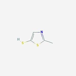 molecular formula C4H5NS2 B13606368 2-Methyl-1,3-thiazole-5-thiol CAS No. 61006-11-9