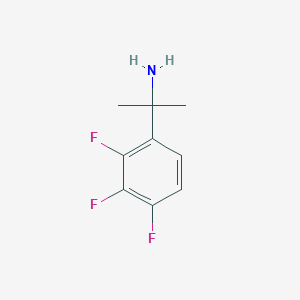 molecular formula C9H10F3N B13606385 2-(2,3,4-Trifluorophenyl)propan-2-amine 
