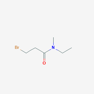 molecular formula C6H12BrNO B13606482 3-bromo-N-ethyl-N-methylpropanamide 