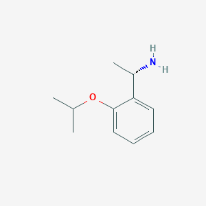 molecular formula C11H17NO B13606506 (S)-1-(2-Isopropoxyphenyl)ethan-1-amine 