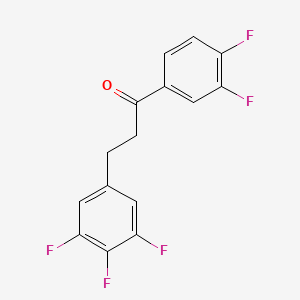 3',4'-Difluoro-3-(3,4,5-trifluorophenyl)propiophenone