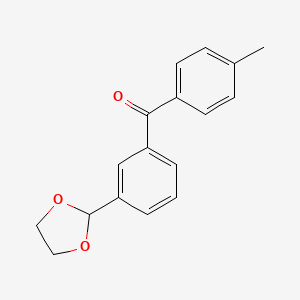 3-(1,3-Dioxolan-2-YL)-4'-methylbenzophenone