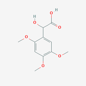 molecular formula C11H14O6 B13606663 2,4,5-Trimethoxymandelic Acid 
