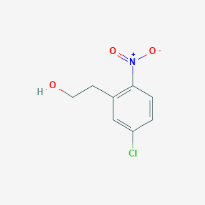 molecular formula C8H8ClNO3 B13606676 2-(5-Chloro-2-nitrophenyl)ethan-1-ol 