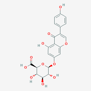 molecular formula C21H18O11 B136067 Genistein 7-O-glucuronide CAS No. 38482-81-4