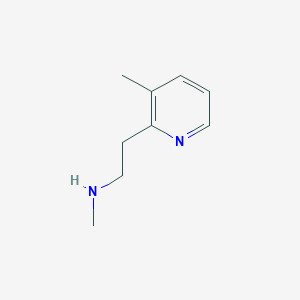 molecular formula C9H14N2 B13606741 N-methyl-2-(3-methyl-2-pyridinyl)ethanamine 