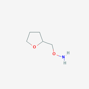 molecular formula C5H11NO2 B13606769 O-[(oxolan-2-yl)methyl]hydroxylamine 