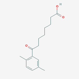 molecular formula C16H22O3 B1360684 8-(2,5-Dimethylphenyl)-8-oxooctanoic acid CAS No. 898788-01-7