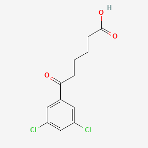 molecular formula C12H12Cl2O3 B1360686 6-(3,5-Dichlorophenyl)-6-oxohexanoic acid CAS No. 898765-51-0