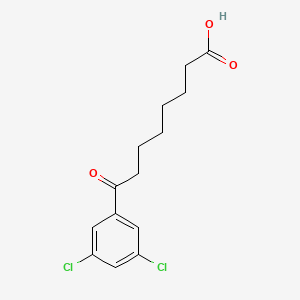 molecular formula C14H16Cl2O3 B1360688 8-(3,5-二氯苯基)-8-氧代辛酸 CAS No. 898765-57-6