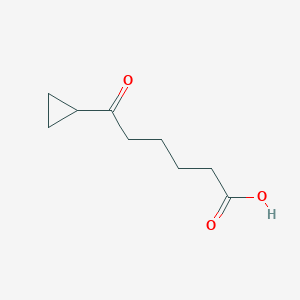 molecular formula C9H14O3 B1360693 6-Cyclopropyl-6-oxohexanoic acid CAS No. 898766-89-7