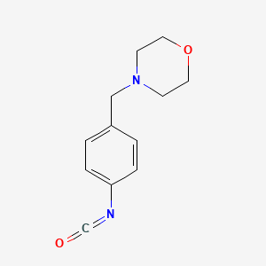 molecular formula C12H14N2O2 B13606942 4-(4-Isocyanatobenzyl)morpholine 