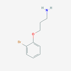 molecular formula C9H12BrNO B13606961 3-(2-Bromophenoxy)propan-1-amine 