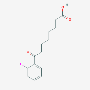 B1360699 8-(2-Iodophenyl)-8-oxooctanoic acid CAS No. 898790-77-7