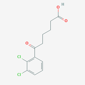 molecular formula C12H12Cl2O3 B1360702 6-(2,3-Dichlorophenyl)-6-oxohexanoic acid CAS No. 898791-13-4