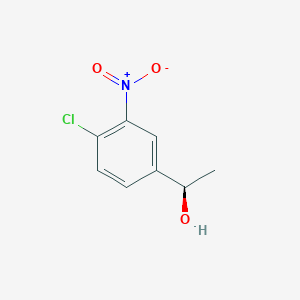 molecular formula C8H8ClNO3 B13607052 (R)-1-(4-Chloro-3-nitrophenyl)ethan-1-ol 
