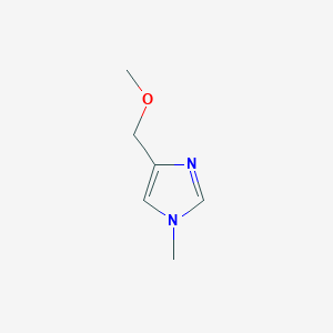 molecular formula C6H10N2O B13607141 4-(methoxymethyl)-1-methyl-1H-imidazole 