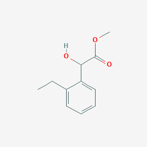 molecular formula C11H14O3 B13607158 Methyl 2-(2-ethylphenyl)-2-hydroxyacetate 