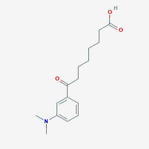 molecular formula C16H23NO3 B1360716 8-[3-(N,N-二甲基氨基)苯基]-8-氧代辛酸 CAS No. 951889-11-5