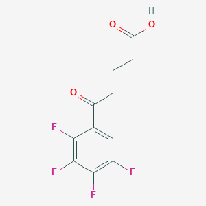 molecular formula C11H8F4O3 B1360721 5-(2,3,4,5-Tetrafluorophenyl)-5-oxovaleric acid CAS No. 951891-61-5