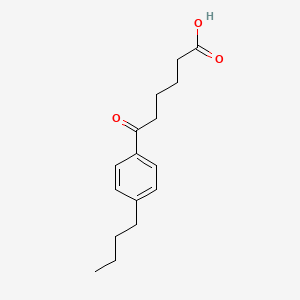 molecular formula C16H22O3 B1360724 6-(4-丁基苯基)-6-氧代己酸 CAS No. 951892-09-4