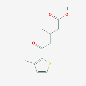 molecular formula C11H14O3S B1360737 3-甲基-5-(3-甲基-2-噻吩基)-5-氧代戊酸 CAS No. 951893-95-1