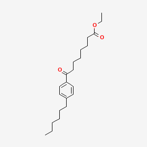 Ethyl 8-(4-hexylphenyl)-8-oxooctanoate