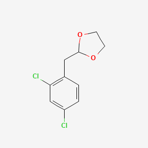 molecular formula C10H10Cl2O2 B1360757 1,3-Dichloro-4-(1,3-dioxolan-2-ylmethyl)benzene CAS No. 898759-13-2
