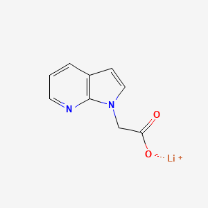 molecular formula C9H7LiN2O2 B13607611 lithium(1+)2-{1H-pyrrolo[2,3-b]pyridin-1-yl}acetate 